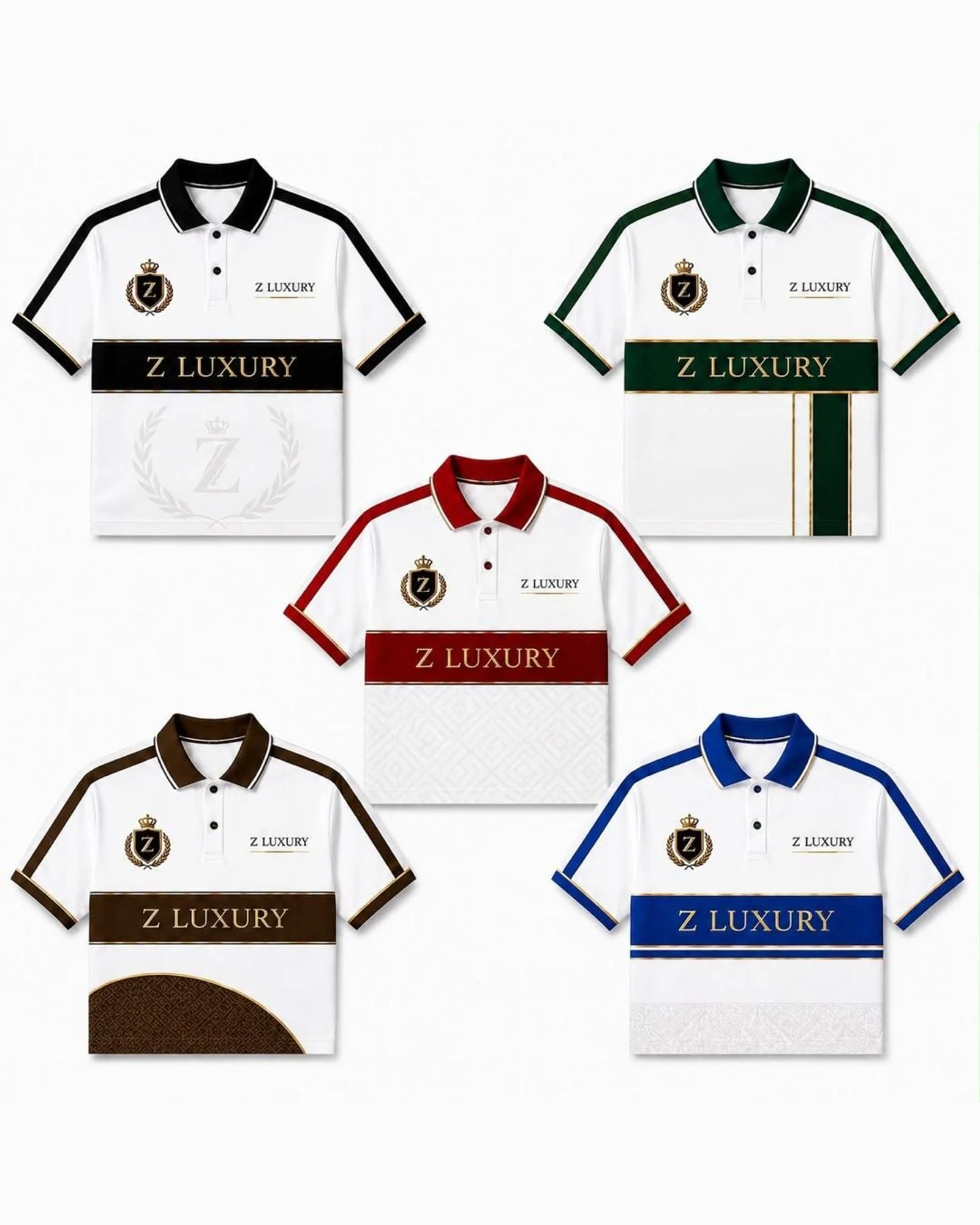 Crest Varsity Polo — all colourways