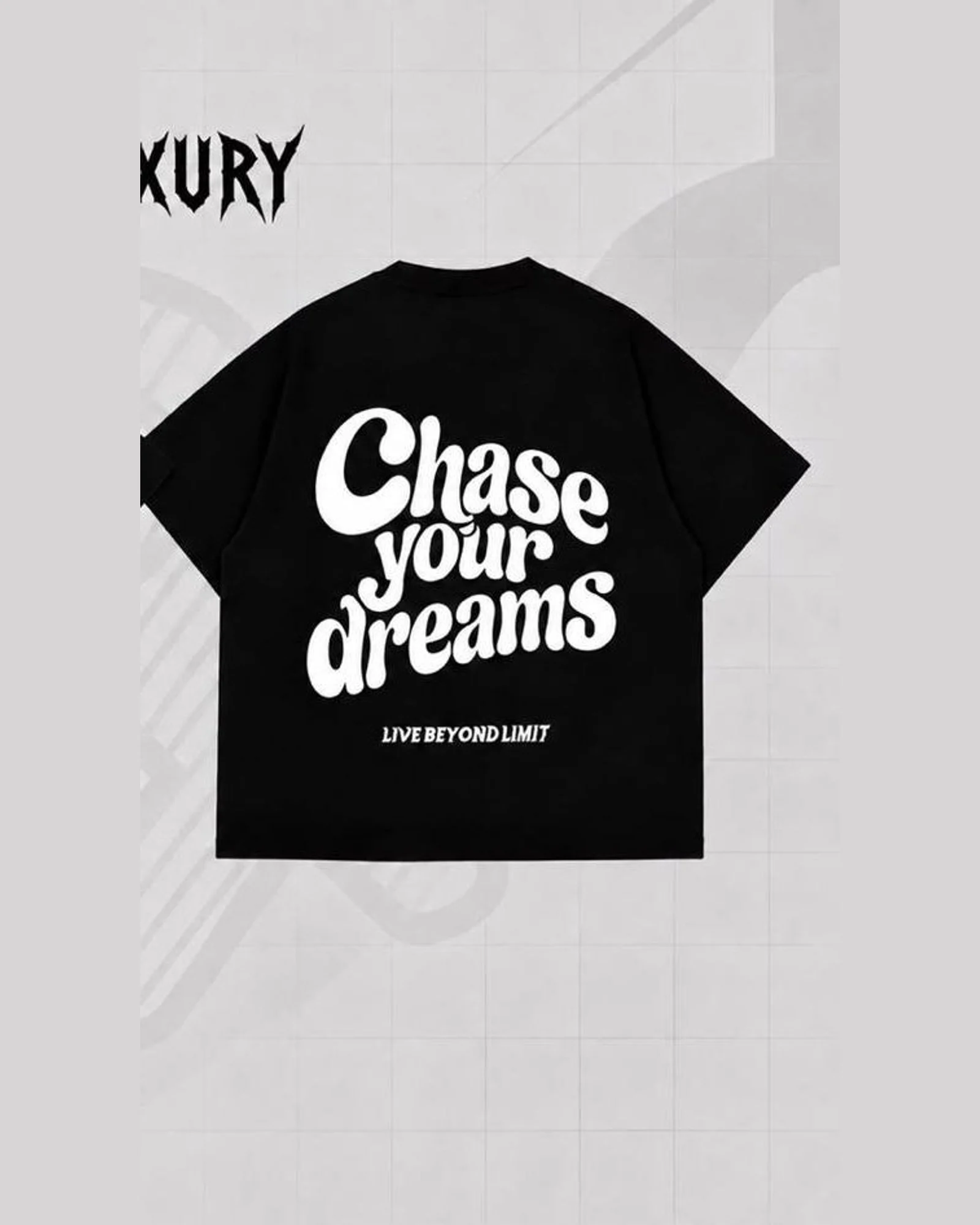 Chase Your Dreams Tee — Black — back